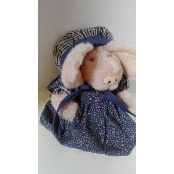 Boyd's Bears Prime rose Pig 1985-96 w/Bear wear Plush Toy 10" - Picture 10 of 10